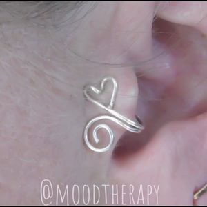 NEW Heart & Spiral Adjustable Tragus Ear Cuff